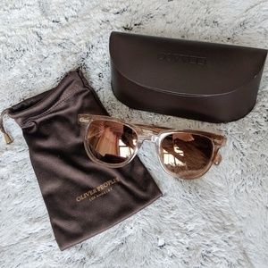 Oliver Peoples Masek Square Sunglasses in Blush